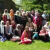 Photo de groupe des soeurs de Montreal avec Hajjah Nazihe Kabbani (au centre), la femme de Cheikh Hisham et fille de Mawlana Cheikh Nazim Adil al Haqqani.